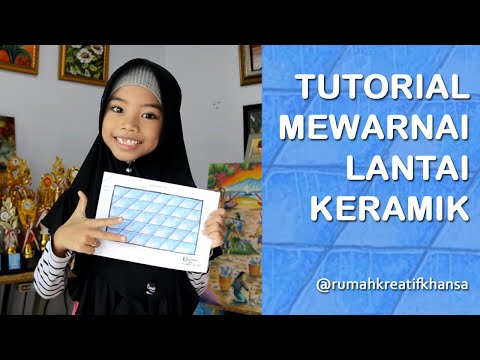 Tutorial Cara Mudah Mewarnai Lantai Keramik 🎨 Khansa Pelukis Cilik