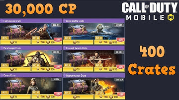 I OPENED ALL SEASON 9 CRATES CODM | 30,000 COD Point Crate Opening | 400 Crates