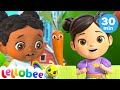Yes Yes Vegetables @Lellobee City Farm - Cartoons & Kids Songs | Sing Along With Me! | Moonbug Kids