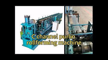 C channel profile making machine, c channel roll forming machine