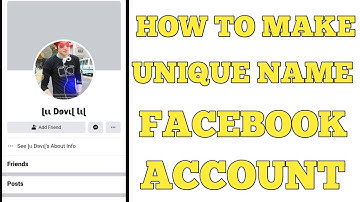 How To Make Unique Name Facebook account Without Update Name😍