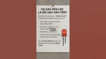 💡 CODE ĐÈN LED BẰNG MICROPYTHON – BƯỚC KHỞI ĐẦU HOÀN HẢO ĐỂ HỌC NHÚNG  #ai  #laptrinhnhung  #robot