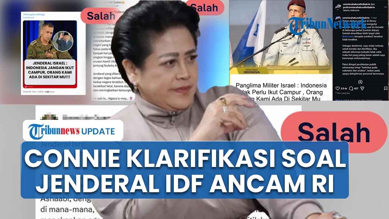 Klarifikasi Connie Bakrie seusai Jadi Sorotan Warganet Perkara Hoaks Jenderal Israel Ancam Indonesia