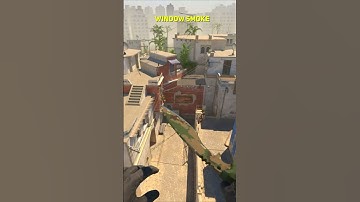 MONESY WINDOW SMOKE FROM SPAWN ON MIRAGE CS2 #shorts
