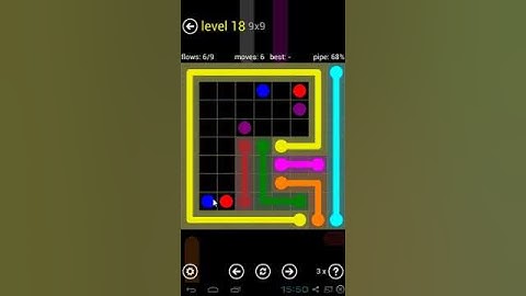 Flow Free - Regular Pack 9 x 9 Level 18