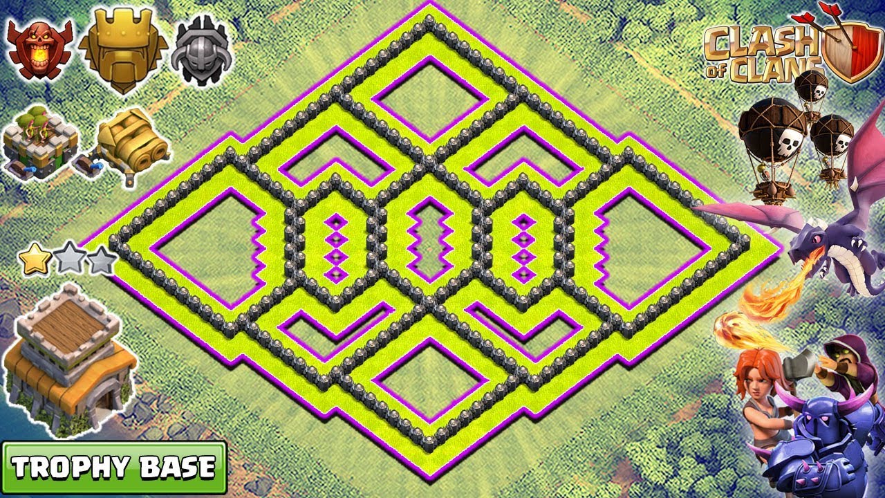 New Town Hall 8 (TH8) TROPHY Base 2018 | Th8 Base Design [DEFENSE] - Clash of Clans