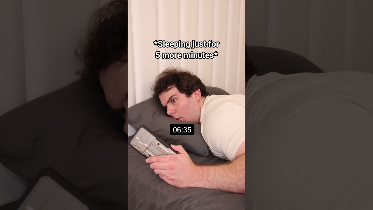 When You Risk Everything For 5 More Minutes of Sleep.