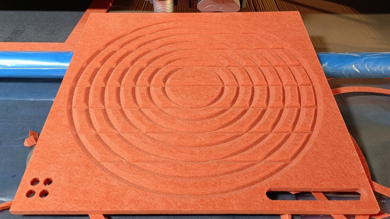 Circular Grooving and Straight Grooving for Polyester Fiber Acoustic ...