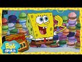 Bob Esponja | ¡Bob Esponja hace cangreburgers de colores! | Bob Esponja en Español