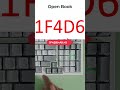 Open book symbol keyboard shortcut