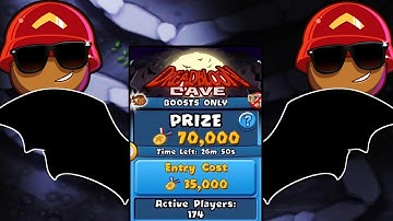 DreadBloon Cave boost only Gameplay! (Bloons TD Battles)