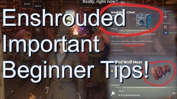 Enshrouded - Beginner Tips Guide - Unlock Magic Boxes for Crafting + More!