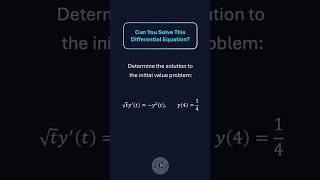 Can You Solve This Differential Equation? #maths #calculus