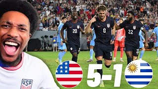 THE USMNT HAS ARRIVED 🇺🇸 GIVE US SPAIN NEXT 😈| USA 5-1 Uruguay LIVE Reaction