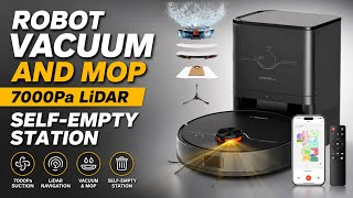 Uninell Ur3 Robot Vacuum - 7000pa Hurricane Suction, Precision Lidar Navigation & Smart Mapping