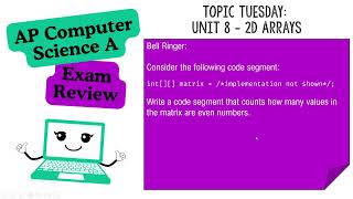 Celebrity AP CSA Exam Review - Unit 8 Profile