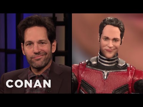 Paul Rudd Thinks His "Ant-Man" Action Figure Looks Like An Asshole | CONAN on TBS