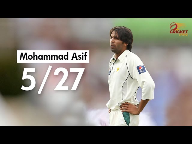 Mohammad Asif Amazing Swing Bowling 🔥 Against Sri Lanka | SL vs PAK 2nd Test at Kandy 2006 class=