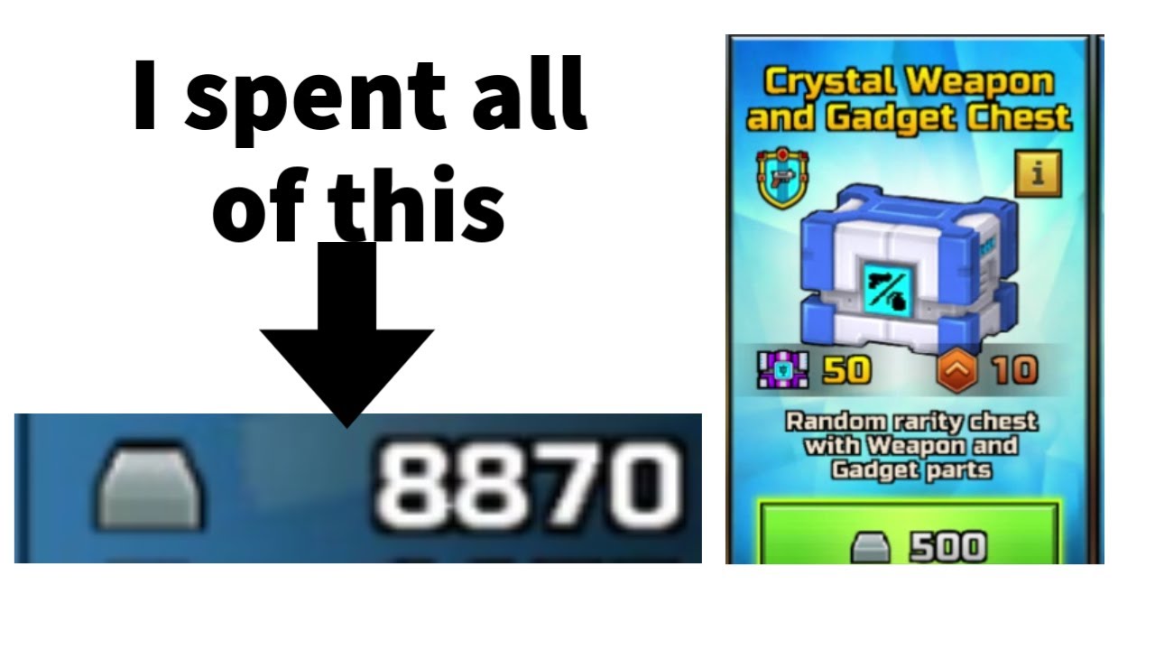 Trying to get Crystal division weapons in with 8000+ Silver in PG3D ...