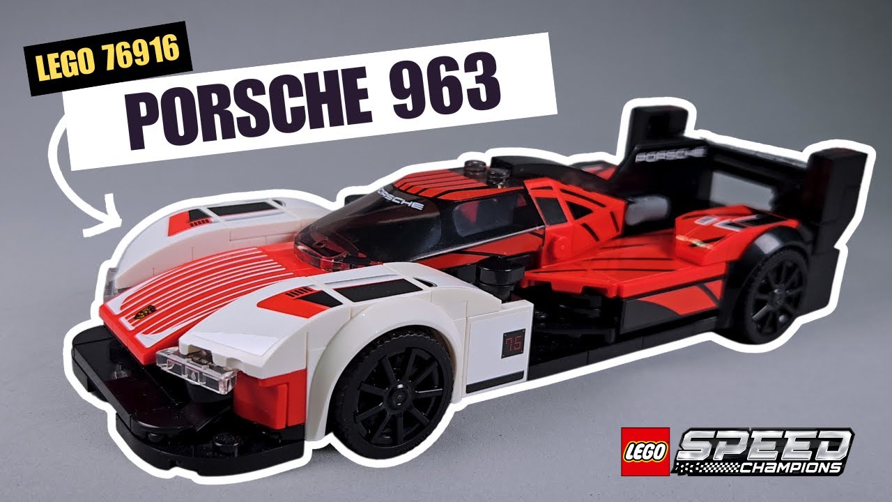 THIS SET HAS 34 STICKERS!? Lego Speed Champions Porsche 963 Build YouTube