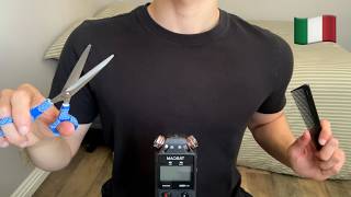 ASMR | Giving you a haircut in English and Italian (Soft spoken) screenshot 2