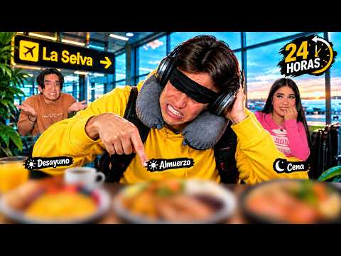 24 HOURS EATING AT AN AIRPORT!! 😱✈️