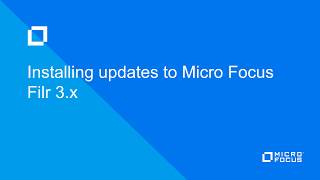 installing updates to micro focus filr 3.x