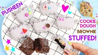 How to Make Pusheen Cookie Dough Brownie Filled Chocolates!