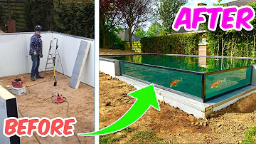 4 Week FISH POND Transformation (DIY) - Here's What Happened