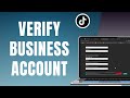 How To Verify TikTok Business Account | Easy Tutorial