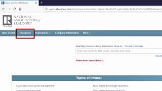 RU LibTip: Search Thesaurus in EBSCO