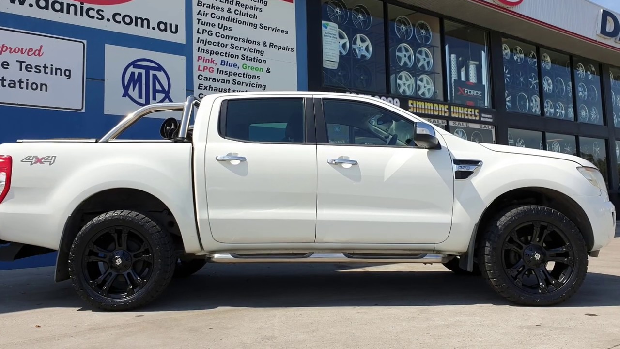Ford Ranger fitted with Diesel Brooklyn rims - YouTube