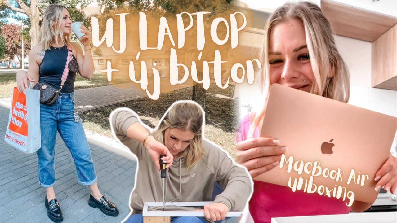 LAKÁS UPDATE: új bútor + MacBook Air unboxing • Élj a jelenben!