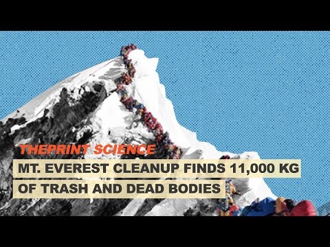 Mt. Everest cleanup finds 11,000 kg of trash and dead bodies