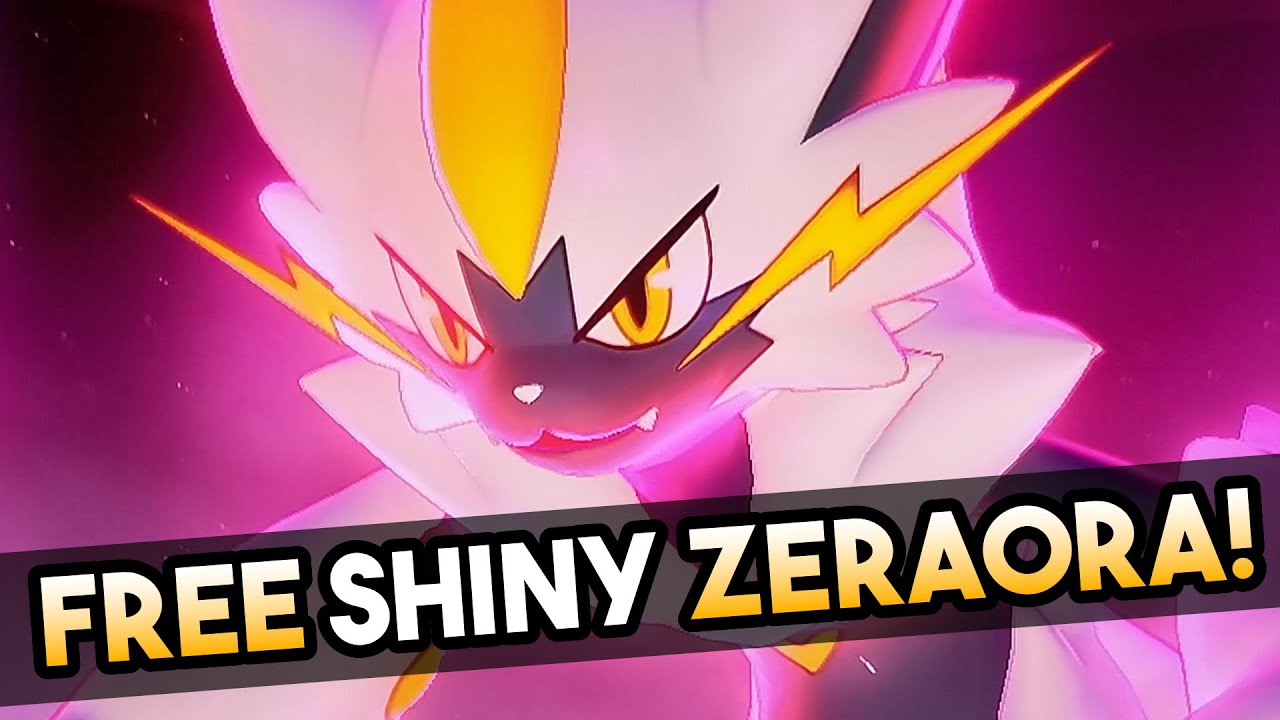 How to Get a FREE Shiny Zeraora In Pokemon Sword and Shield! YouTube