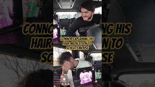 Connor explaining his hair medication to Schlatt Mouse