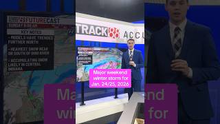 Weekend winter storm early details for Jan. 24/25, 2026