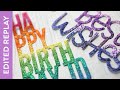 🔴 EDITED REPLAY - Ombré Glitter Diecut Greetings with Copics