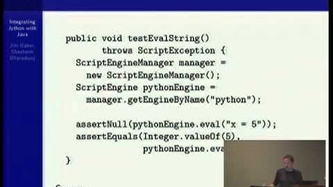 Integrating Jython with Java
