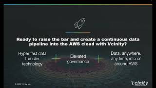 Vcinity - Perfecting Data Movement to Amazon Web Services