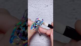 DIY Nails Design with 3D Hollows Stickers