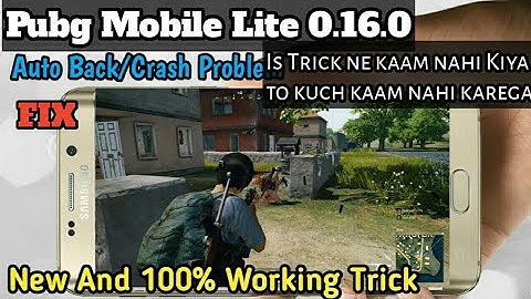 Pubg Mobile Lite 0.16.0 AutoBack Problem fix with Guaranteed by Games Specials