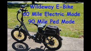 Wildeway E bike 32 Ah Battery 60 Mile Range on Throttle Only