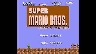 SMB Hack Longplay - Super Mario Bros: Luigi's Training