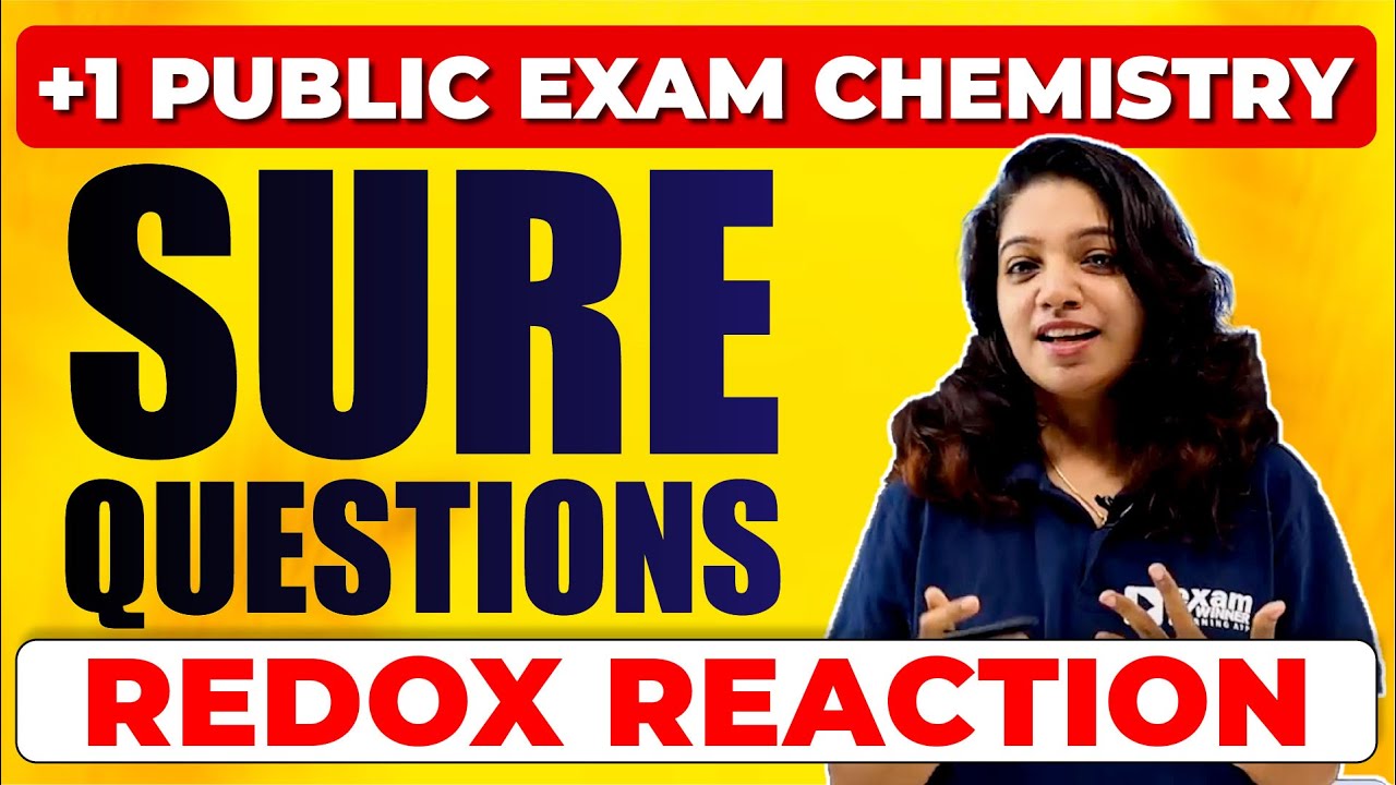 Plus One Chemistry Exam | Redox Reactions | Sure Questions | Exam Winner