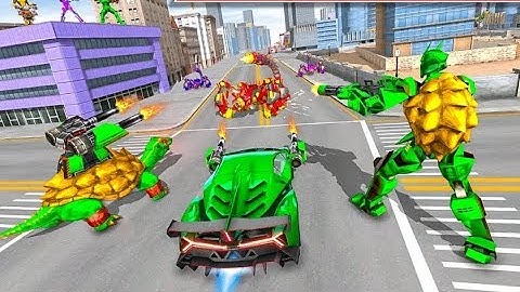 New Turtle Robot Animal Part-2 | Rescue City Robot Car Transform Android GamePlay | By Game Crazy
