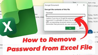 How to Remove Password from Excel File