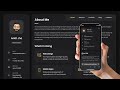 How to create vCard personal portfolio website using HTML CSS JavaScript