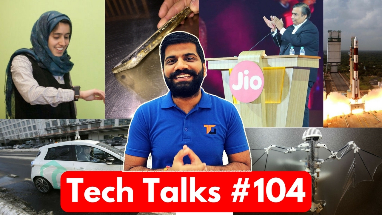 Tech Talks #104 - Jio Magic, iPhone 6 Plus Blast, Bat Bot, Disposable Drone, Mi5c, ISRO Record http://vodafone.com.au