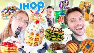 Tasting VIRAL Celebrity Foods! IHOP and GIRL SCOUT COOKIES New Menu Items!!!